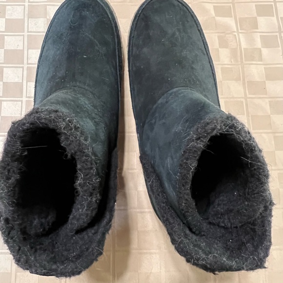 SOREL Womens Nakiska Black Snow Boots Size 12 Suede Shearling Sheepskin Bootie - Picture 4 of 7